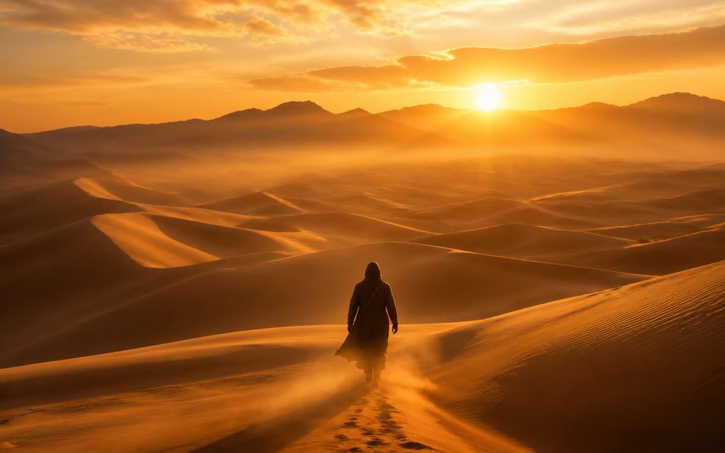 Dunes at sunset, anamorphic lens, 8s